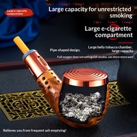 Cendrier de voiture électrique anti-chute en plastique, nouveau style transfrontalier, créatif et personnalisé, en forme de pipe à cigarette, avec rangement