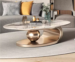 Luxury Rustic Farmhouse Style Coffee <strong>Table</strong> with Marble Top Home Dining and Office Use Factory <strong>Storage</strong> Tea Metal <strong>Side</strong> <strong>Table</strong> - Product Image 3