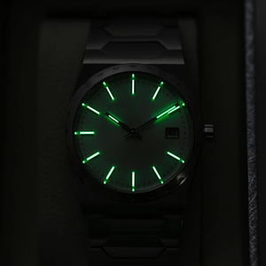 Reloj Mecánico Automático para Hombre, Correa Integrada de Acero Inoxidable, Esfera Azul, Visualización de Fecha, Reloj de Pulsera para Oficina y Uso Casual - Product Image 2