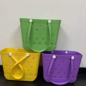 Mua sắm trực tuyến tùy chỉnh in phụ nữ túi xách chỉ đơn giản là Tote bãi biển Túi xách tay không thấm nước BOG Túi - Product Image 1