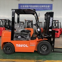 Chariot élévateur à contrepoids Tavol Diesel 2-5 tonnes, chariot élévateur industriel avec moteur puissant pour la manutention de charges lourdes