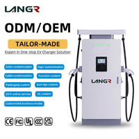 Nouvelle borne de recharge rapide DC Langrun DCP-80-600KW 120kW à refroidissement liquide, indice de protection IP54, pour le développement d'infrastructures publiques commerciales