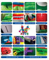 Toboggans Gonflables à Prix de Gros, Toboggan Aquatique Double Gonflable, Toboggan Aquatique de Piscine de 23 Pieds