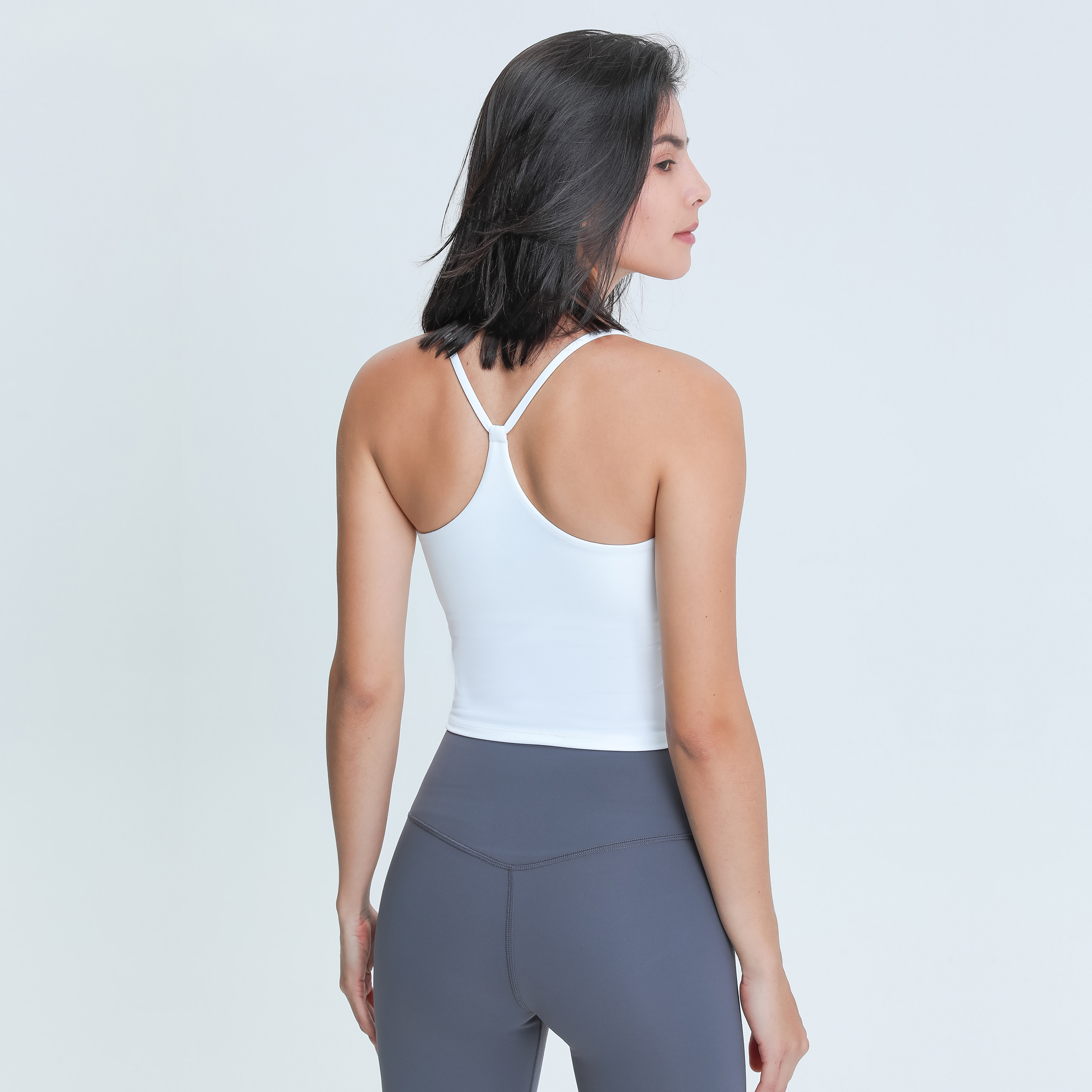 Newest Fitness Yoga Y Back Tanks Crops Tops Padded Sport Bra For Women