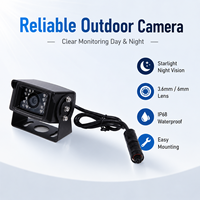 Caméra de recul professionnelle OEM ODM 1080P avec options d'objectif 3,6 mm et 6 mm, vision nocturne couleur 650 Starlight, étanche, support de montage
