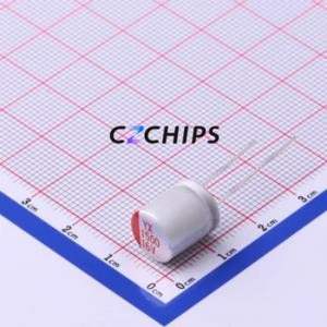 Condensador Sólido SPT1CM152G12OR, Componente de Orificio Pasante (THT), D10xL12mm 1500uF 20% 16V 5mm - Product Image 1