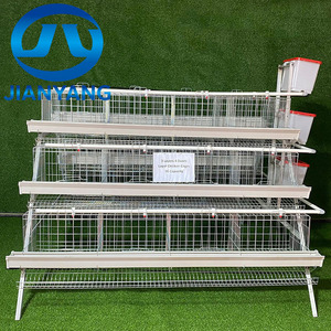 Otomatik besleme ile kümes hayvancılığı için sıcak daldırma galvanizli A tipi katmanlı tavuk kafesi sistemi - Product Image 1