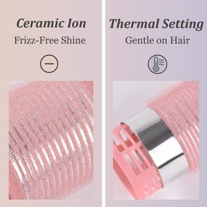 Rulos Térmicos de Cerámica Grandes con Logotipo Personalizado, Rulos Autoadherentes para un Look de Peinado con Volumen, para Cabello Largo/Corto, para Rizos, Rulos Térmicos - Product Image 2