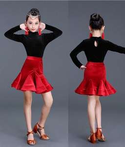 전문 프린지 라틴 댄스 스커트 세트 인기있는 삼바 룸바 댄스 술 디자인 저렴한 차차 댄스 원피스 경쟁 - Product Image 5