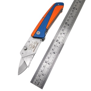 Dao Tiện Ích, Dao Cắt Hộp, Dao Gấp Nhiều Lưỡi Khóa Lót Tay Cầm Bằng Nhôm Dễ Dàng Vận Hành Nhỏ Gọn Có Thể Thay Thế - Product Image 6