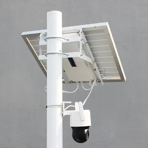 Smart Foldable Solar Monitoring System 12V DC Output 20Ah 40Ah 50Ah Lithium Battery Kit For CCTV Camera Parking Management