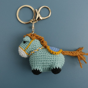 Porte-clés Amigurumi Cheval au <span class=keywords><strong>Crochet</strong></span> Fait Main, Poupées et Jouets Animaux au <span class=keywords><strong>Crochet</strong></span>, Porte-clés Poney Cheval au <span class=keywords><strong>Crochet</strong></span> - Product Image 6