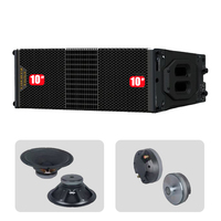 Système de sonorisation professionnel étanche à double ligne de 10 pouces, mono 800W XLR, en contreplaqué, aimant néodyme