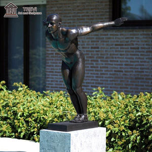 Figura de atleta de metal personalizada, estatua de bronce, escultura de buzo para <span class=keywords><strong>club</strong></span> de natación - Product Image 4