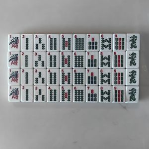 Jeu de Mahjong Américain 30mm de large 166 pièces avec numéros Vente en gros d'usine En stock - Product Image 2