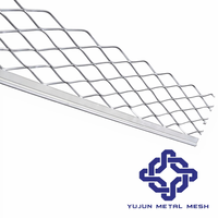 Perfil de Esquina Expandido Galvanizado Directo de Fábrica, Alas de 45mm de Ancho, Perfil Metálico en Ángulo Personalizado, Anticorrosión, Gris, 10 pies de Longitud, para Villa