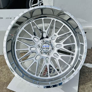RCSR OEM ODM Llantas Forjadas de 2 Piezas de 24, 26 y 28 Pulgadas con Diseño Cóncavo, Plateadas, 5x114.3 6x139.7 para Jeep de 6 Birlos y Chevrolet Bel Air - Product Image 5