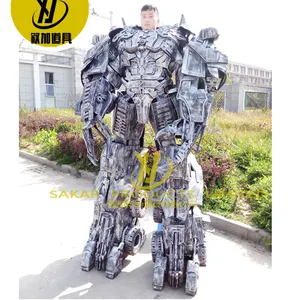 Fantasia de robô de mascote, tamanho adulto de boa qualidade, cosplay, filme realista, fantasia chinesa