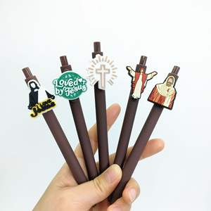 थोक कार्टून पेन सहायक उपकरण विश्वास श्रृंखला कार्टून डिजाइन प्लास्टिक प्रेस बॉलपॉइंट पेन प्लास्टिक बॉलपॉइंट पेन - Product Image 1