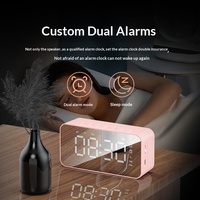 YAOQIU Bluetooth Digitaler Wecker für Studentenzimmer Wiederaufladbar Nachleuchtend Multifunktional Stilvolles Nordisches Design