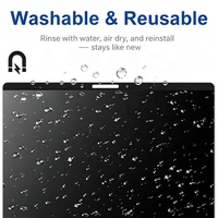 Filter Layar Anti Spion Dua Arah Magnetik untuk Macbook Pro 16" A2141, Pelindung Layar yang Dapat Dicuci, Dapat Digunakan Kembali, Tanpa Perekat