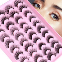 Cils en gros à marque privée pas chers, cils 3D doux et vaporeux, faux cils en promotion