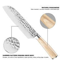 Outils de cuisine pratiques de 7.5 pouces ustensiles de cuisine en acier inoxydable avec lame en acier au carbone couteau à steak en os forgé pour fruits et tomates