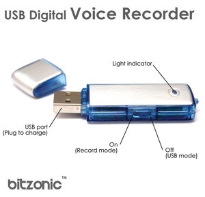 ลดราคา! แฟลชไดรฟ์ <span class=keywords><strong>USB</strong></span> 8GB พร้อมเครื่องบันทึกเสียงระยะไกล สำหรับห้องเรียน - Product Image 4