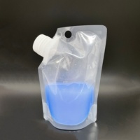 500ml 1L 2L Pochette de jus d'orange claire Stand up Spout Pouch Fruit Sauce Packaging Liquid Doypack