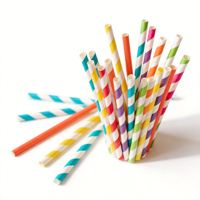 Pailles à boire jetables personnalisées en PLA, écologiques, de qualité alimentaire, biodégradables, recyclables, certifiées, en plastique et en papier