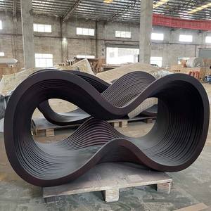 Ensemble de table à manger moderne et écologique ML-CF09 avec plateau en verre et base en bois massif, chaises pour bureau, hôtel, maison, salon, salle de bain, entrée - Product Image 6