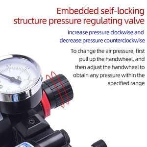 Bộ xử lý nguồn khí hai trong một BFC-2000/3000/4000 Chất liệu nhôm Bộ lọc Van điều chỉnh áp suất Loại AIRTAC - Product Image 6