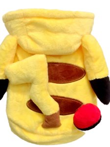 Vêtements pour chien en polaire et coton avec motif <span class=keywords><strong>Pikachu</strong></span> jaune - Vêtements amusants pour animaux de compagnie pour toutes les saisons - Product Image 5