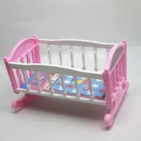 סיטונאי ילדי של סימולציה בובת ורוד שייקר שומן ילד בית תינוק 12 אינץ מיטת ילדה לשחק צעצועי בית