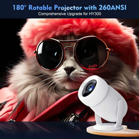 Projecteur portable Y400, compatible 1080P, mini projecteur de cinéma maison avec support à 360 degrés, compatible pour une utilisation en extérieur et en intérieur