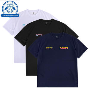 <span class=keywords><strong>T</strong></span>-shirts personnalisés OEM à séchage rapide, commande minimum 5 pièces, <span class=keywords><strong>t</strong></span>-shirts de course respirants à manches courtes vierges pour impression - Product Image 1