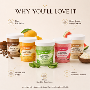 Exfoliante Corporal de Mango, Sandía, Café, Aloe Vera y Sebo de Res, Exfoliante de Gránulos Finos de 300g <span class=keywords><strong>para</strong></span> el Cuidado de la Piel Suave - Product Image 5