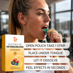 Bandelettes orales de vitamines électrolytiques à dissolution rapide pour l'hydratation quotidienne, la beauté, le sport et la récupération après l'effort – Fournisseur d'usine – 30 unités - Product Image 6