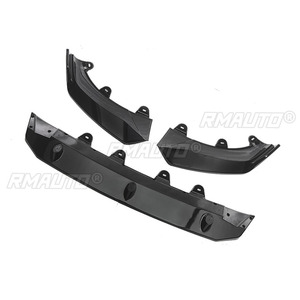 สปอยเลอร์กันชนหน้าสำหรับ BMW X3 G01 X4 G02 Ix3 G08 <span class=keywords><strong>M</strong></span> Pack สีดำเงา ตัวป้องกันกันชนหน้า ใบมีดแยกส่วนด้านล่าง - Product Image 4