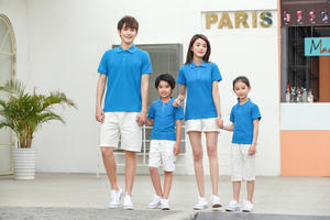 Polo d'été de couleur unie avec impression de logo personnalisé pour enfants, respirant et doux, en pur coton pour enfants. - Product Image 5