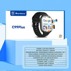 HKSF C99 Plus 2 Pares de Correas, Tarjeta SIM 4G, 2+16GB, Pantalla AMOLED Grande de 2.06 Pulgadas, Cámara Giratoria Extraíble, Batería de 750mAh, Posicionamiento GPS - Product Image 3