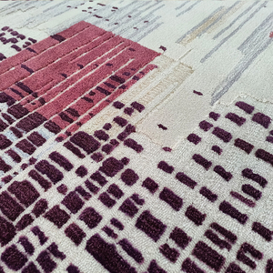 <span class=keywords><strong>Tapis</strong></span> d'intérieur abstraits de luxe de haute qualité, personnalisables, modernes, <span class=keywords><strong>violet</strong></span> foncé, gaufrés, coupés, tuftés à la main, fabriqués à la machine, écologiques pour - Product Image 3