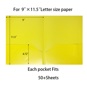 プラスチックファイルフォルダーレターサイズオフィス & スクールレポート & ファイル管理用工場卸売A4ブラックPPプラスチックファイルフォルダーサイズ3プロング - Product Image 5