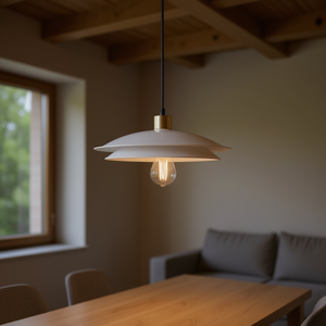 Lámpara Colgante de 2 Niveles con Pantalla de Metal Blanco, E27 LED, Decoración para el Hogar - Product Image 2