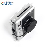 Capuchon d'objectif de caméra Instax Mini EVO/90/99 de luxe anti-perte en alliage d'aluminium et cuir véritable
