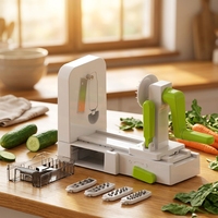 Beste Aanbieding Smile Mom B458 Plastic Spiralisnijder Eco-vriendelijke Multifunctionele Groente- en Fruitspiraalsnijder/Hakker/Rasp Roestvrij staal