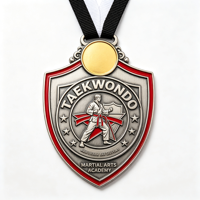 Médailles de sport personnalisées, prix de gros, médailles de championnat avec ruban pour les événements scolaires et communautaires