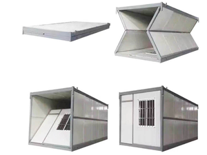 Entrepôt <span class=keywords><strong>Garage</strong></span> <span class=keywords><strong>préfabriqué</strong></span> pliable à cadre en acier Maison <span class=keywords><strong>modulaire</strong></span> en petit conteneur <span class=keywords><strong>Garage</strong></span> abri d'auto - Product Image 4