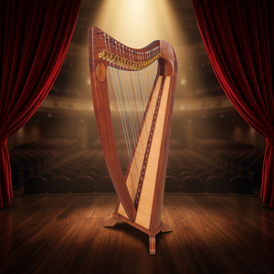22 <b>String</b> Round Back Harp Rosewood - Product Image 3