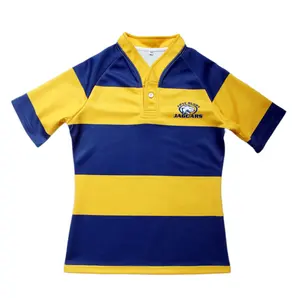 Custom Team Training Rugby Shirt Jersey for Kids Touch Football Uniform
